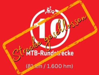 Mountainbikestrecke 10 in der Rhön