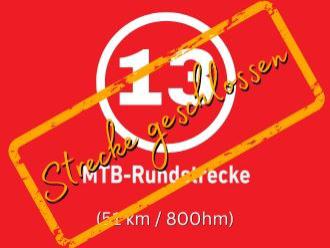 Mountainbikestrecke 13 in der Rhön