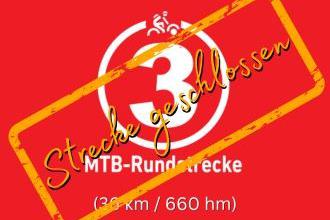 Mountainbikestrecke 3 in der Rhön