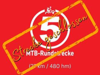 Mountainbikestrecke 5 in der Rhön