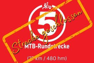 Mountainbikestrecke 5 in der Rhön