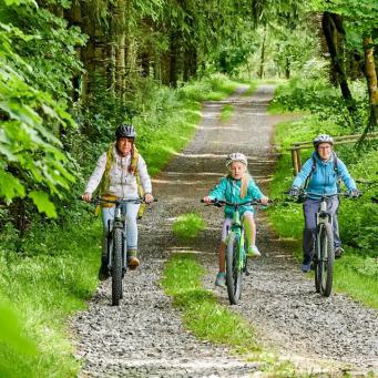 Mountainbike Kinder Familie Rhön